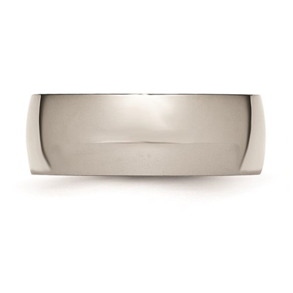 8mm Men's Chisel Comfort Fit Titanium Wedding Band Ring product image