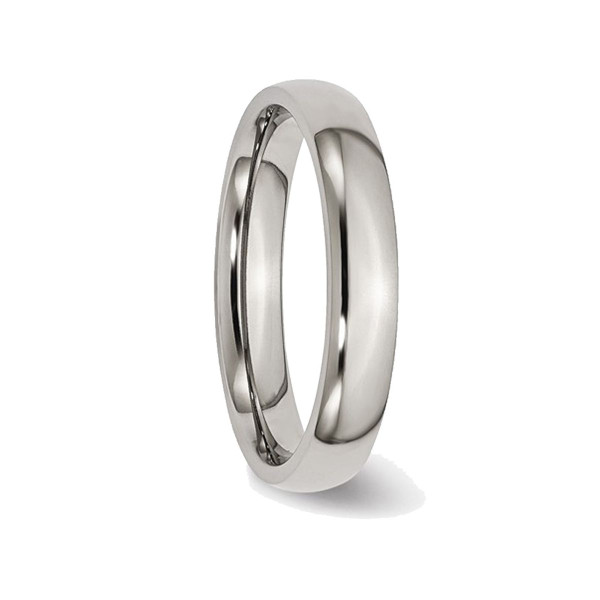 Unisex 4mm Chisel Comfort Fit Titanium Wedding Band product image