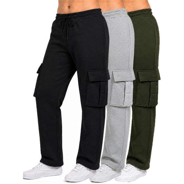 Women's Loose Fit Fleece Lined Cargo Joggers (3-Pack) product image