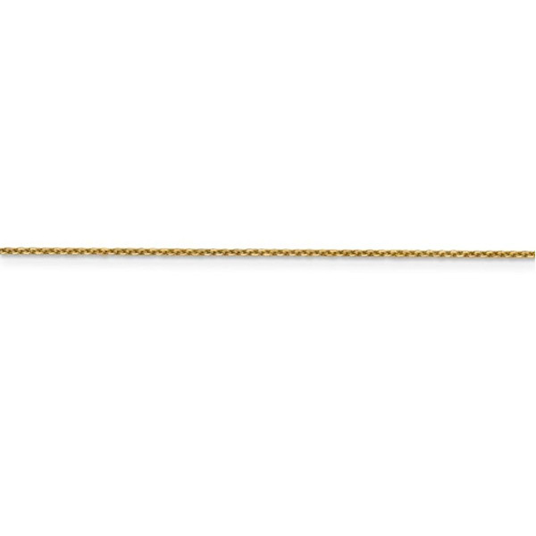 14K Yellow Gold Diamond Cut Cable Chain Necklace in 20" product image