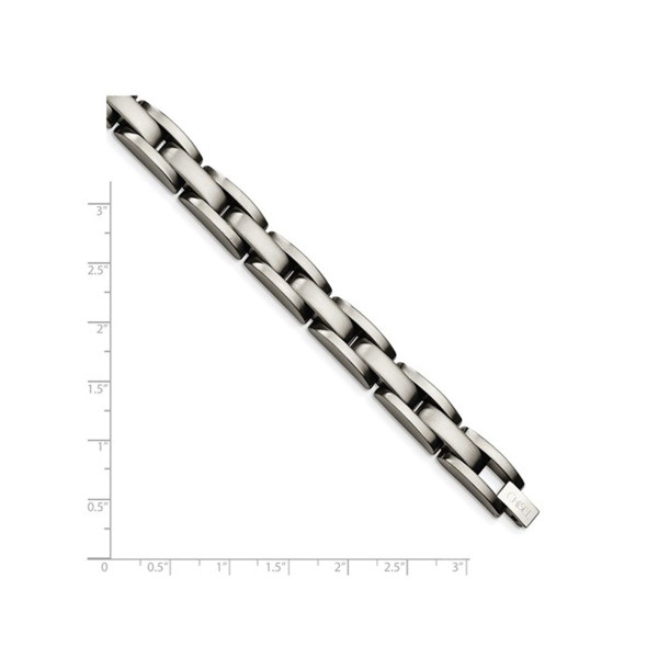 8" Stainless Steel Men's Brushed and Polished Bracelet product image