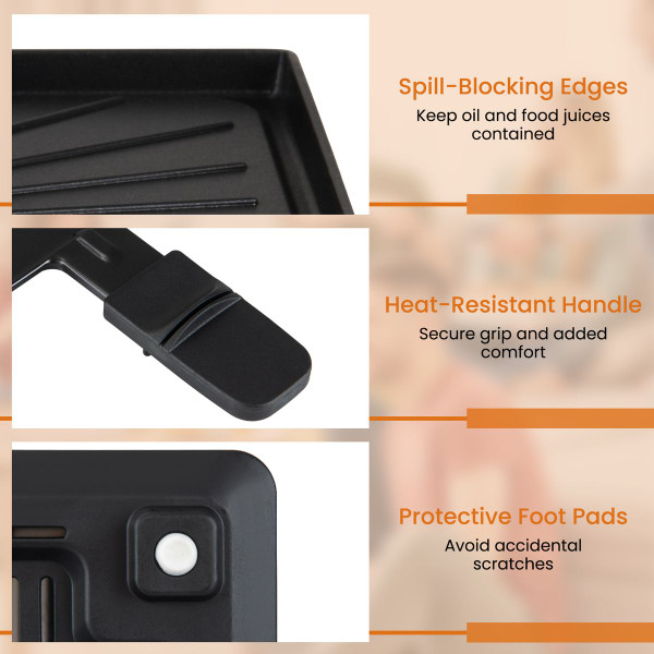 Electric BBQ Grill and Fondue Combo product image