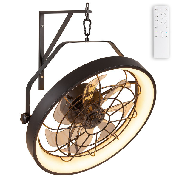 Wall Mounted Fan with Adjustable Light product image