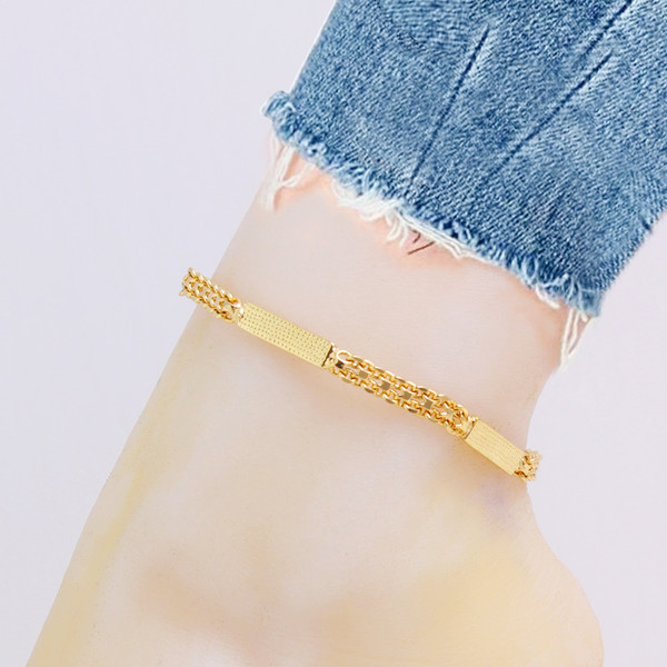 18K-Gold-Filled Bismark/Bar Anklet product image