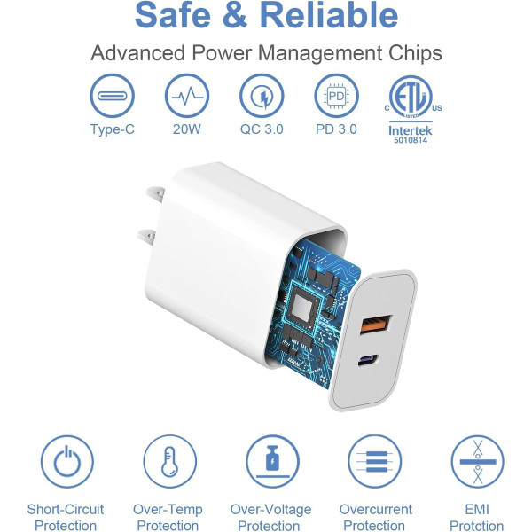 USB Fast Charging Block (2-to 10-Pack) product image