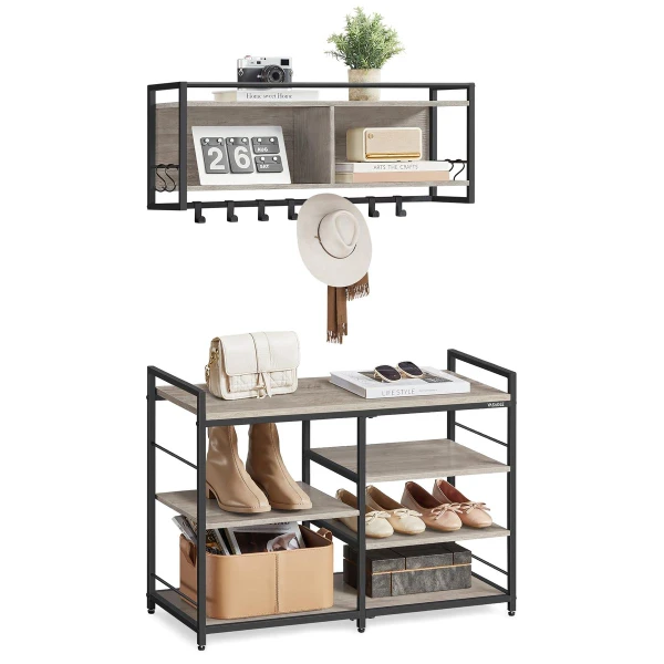 VASAGLE Hall Tree with Shoe Bench product image