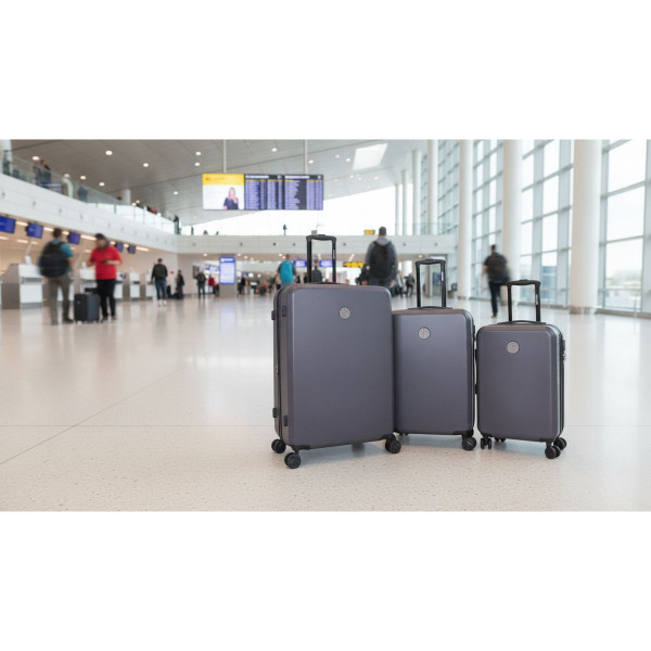 Roberto Cavalli 3-Piece Solid Classic Hardshell Luggage Set product image