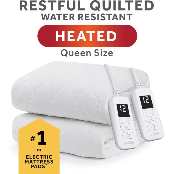 Sunbeam Electric Heated Queen Mattress Pad product image