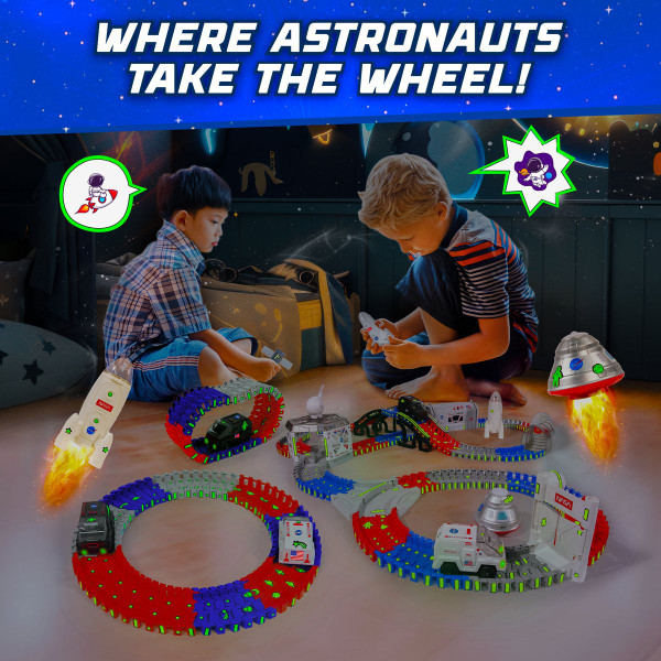 USA Toyz Lunar Loop NASA Space Tracks Playset (225 Pieces) product image