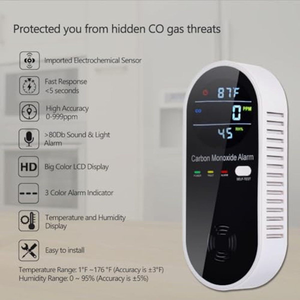 Weshlgd Carbon Monoxide Detector  product image