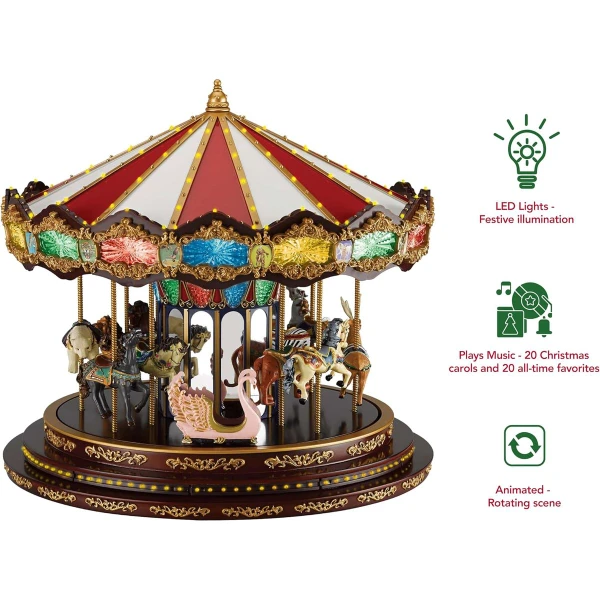 Mr. Christmas Marquee Deluxe Musical Carousel  product image