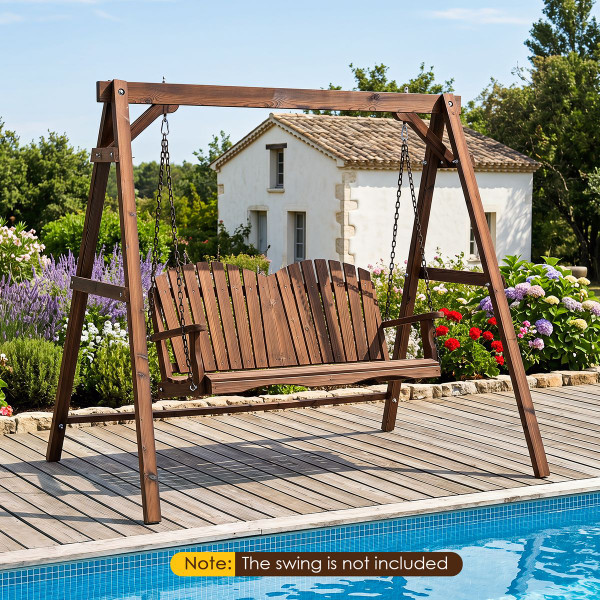Carbonized Fir Wood Swing Frame product image