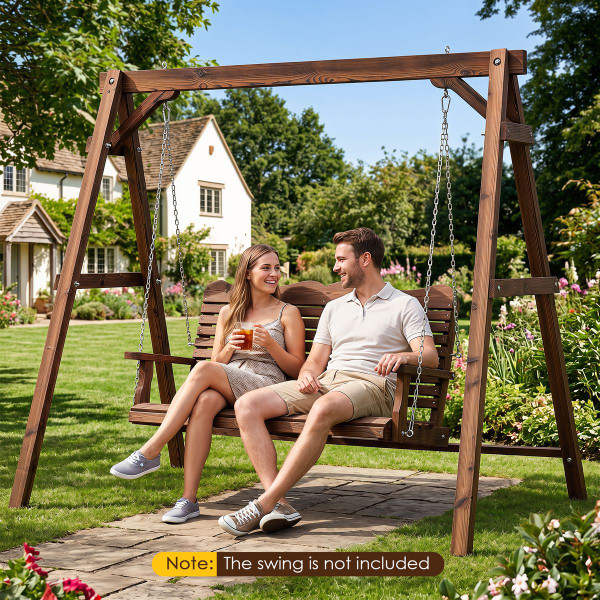 Carbonized Fir Wood Swing Frame product image