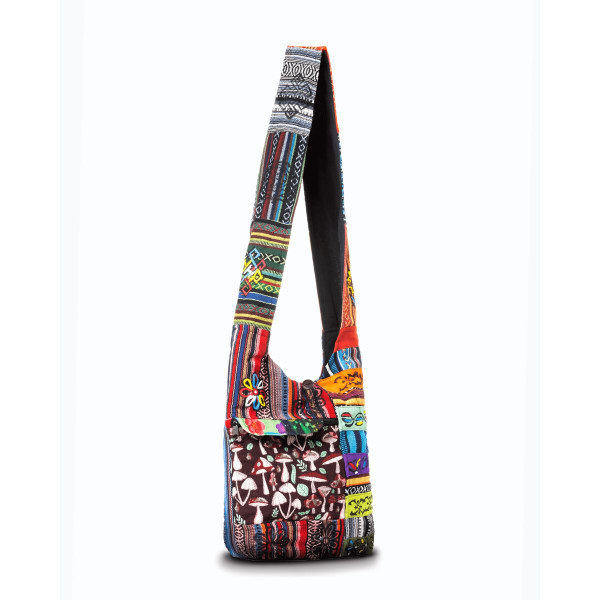 Kathmandu Collection Tribal Stripe Patchwork Hobo Bag product image