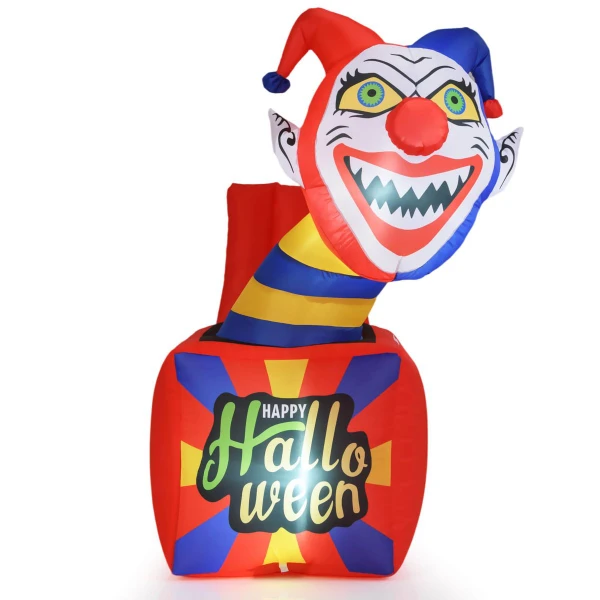5-Foot Inflatable Halloween Clown  product image