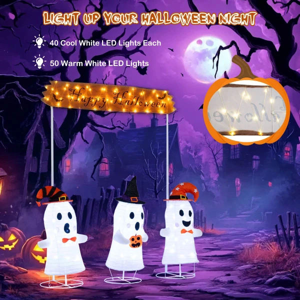 Halloween Decoration with Gate and Ghosts (4-Piece) product image