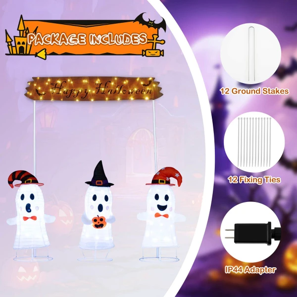 Halloween Decoration with Gate and Ghosts (4-Piece) product image