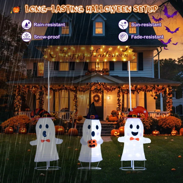 Halloween Decoration with Gate and Ghosts (4-Piece) product image