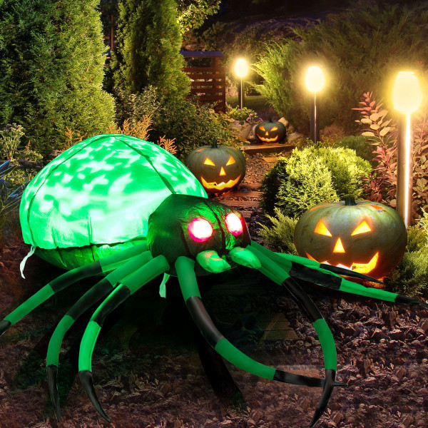 Halloween Inflatable Spider with White Net product image