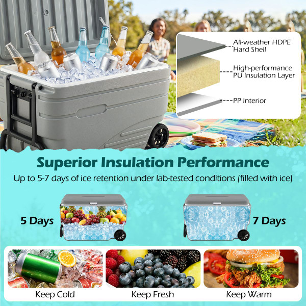 Portable Wheeled Ice Cooler product image