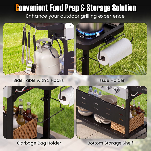 5-Burner Propane Gas Grill and Griddle Combo product image