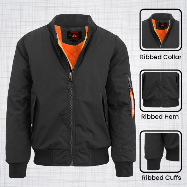 Women's Heavyweight Oversize Loose-Fit  Bomber Jacket  product image