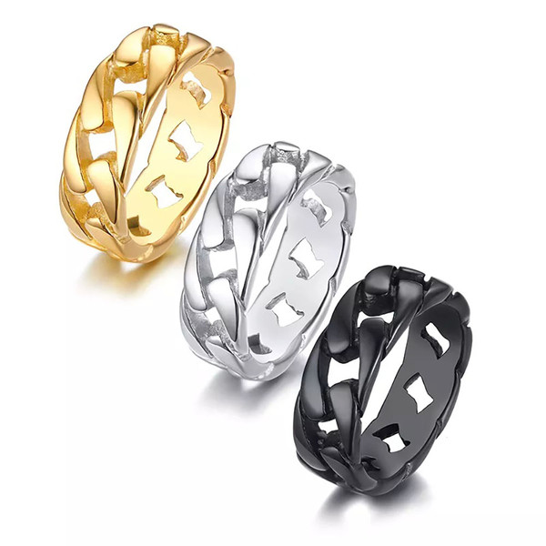 Link Chain Stainless Steel Ring product image