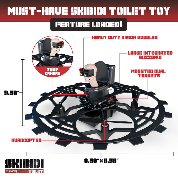 Skibidi Toilet Flying Buzzsaw Drone product image