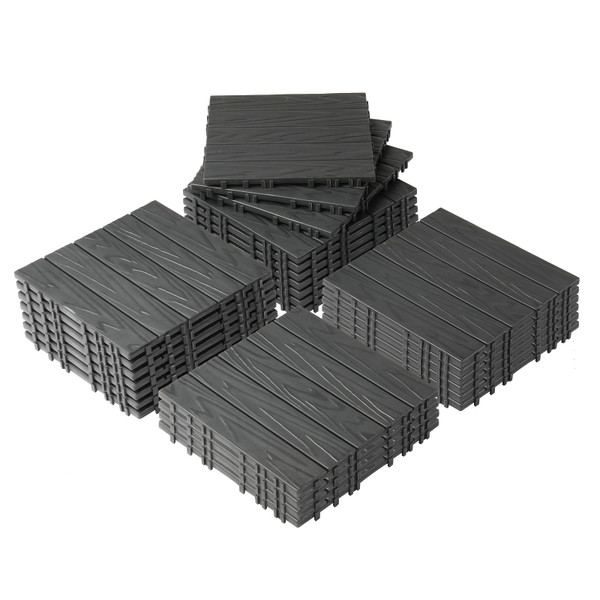 Waterproof Plastic Interlocking Deck Tiles (27-Pieces) product image