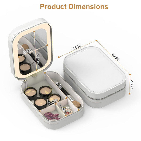 Travel Makeup Bag & LED Mirror  product image