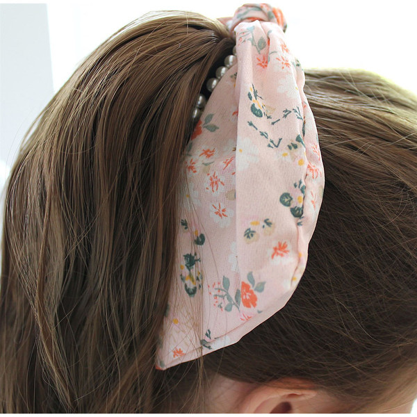 Satin and Pearl Hair Tie product image