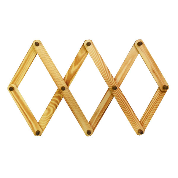 Vintage Wooden Accordion Rack product image