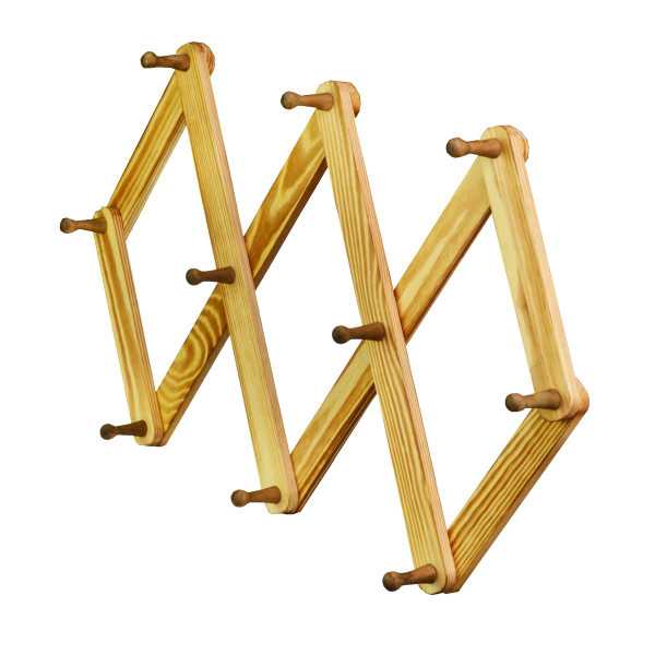 Vintage Wooden Accordion Rack product image