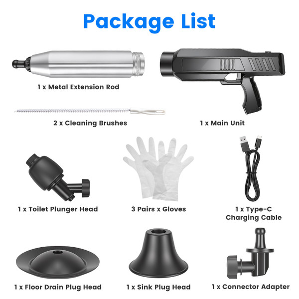 Rechargeable Electric Toilet Plunger product image