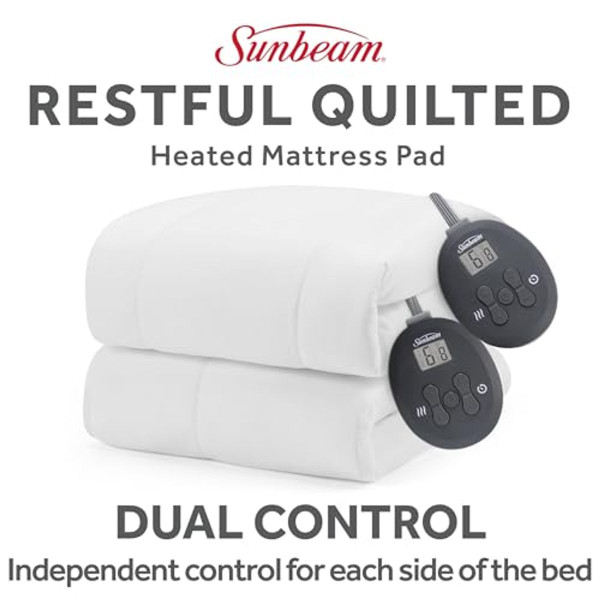 Sunbeam Quilted Head Mattress Pad (King Size) product image