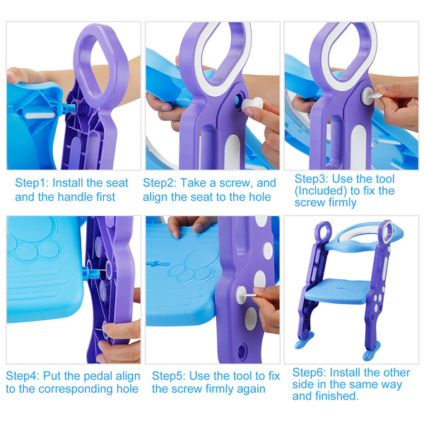 BabyLuv Training Toilet Seat with Step Stool product image