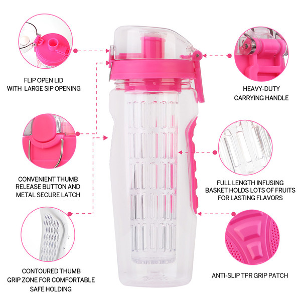 32-Ounce Fruit Infuser Water Bottle product image 32-Ounce Fruit Infuser Water Bottle product image