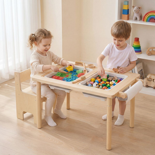 Kids' Sensory Table Set (1 or 2 Chairs) product image