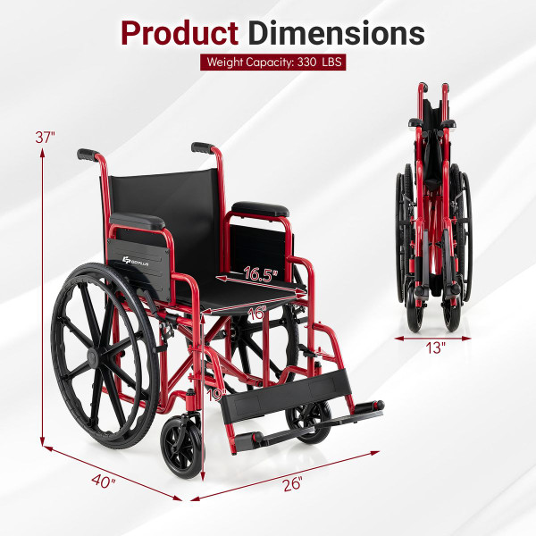 Adult's Folding Wheelchair  product image