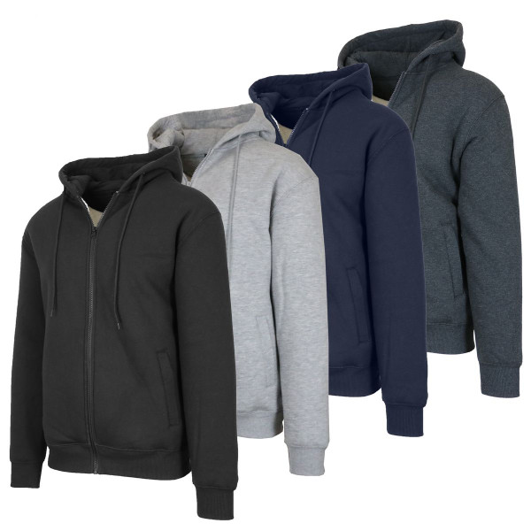 Men's Heavyweight Sherpa Fleece Lined Hoodie (1- or 2-Pack) product image