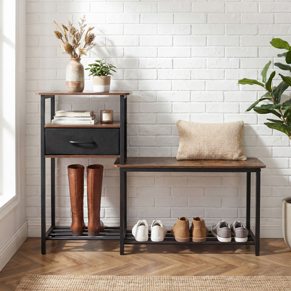 3-Tier Shoe Rack Bench with Drawer product image
