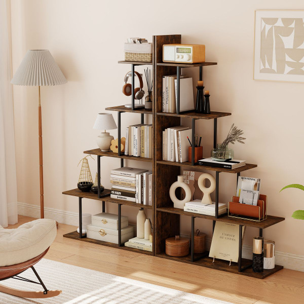 5-Tier Stepped Bookshelf (1- or 2-Pack) product image