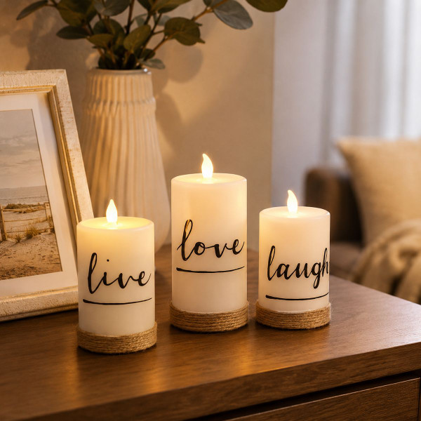 Battery Operated Candle (3 Pieces)  product image