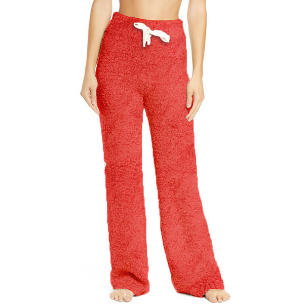 Velocity Christmas Plush Pajama Pants Soft Fuzzy Pajama Bottoms for Women  Pj Fleece Lounge Pants 