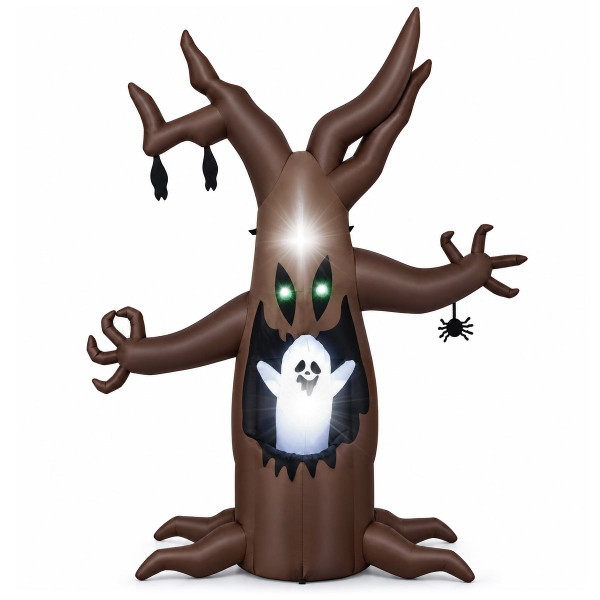 8-foot Halloween Inflatable Tree with Animated Ghost product image