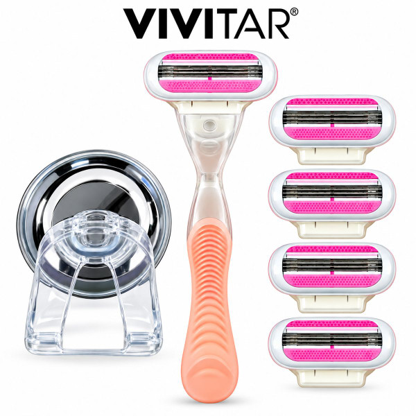 Vivitar Simply Beautiful Easy Glide 3-Blade Reloadable Razor Set product image