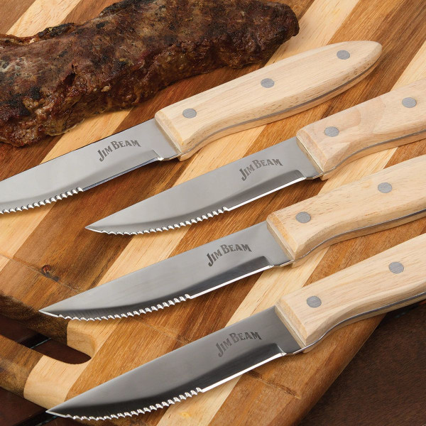 Jim Beam 4-Piece Serrated Steak Knife Set product image