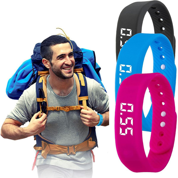 3D Sports Fitness Tracker Pedometer Watch product image