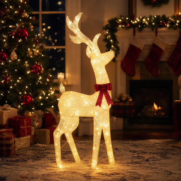 Golden Reindeer with 130 Warm Yellow LEDs product image