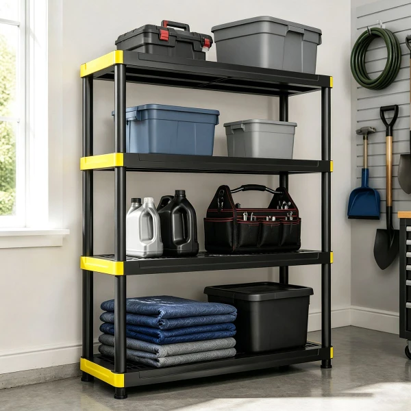 Plastic Storage Shelf with Anti-Tipping Kit (1- or 2-Pack) product image